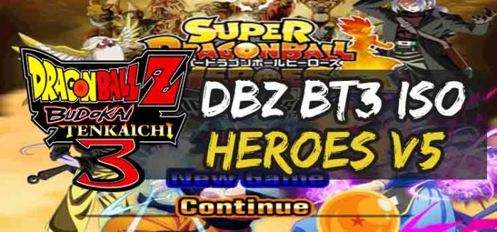 Descargar ISO Heroes v5 DBZ Budokai Tenkaichi 3 Mods Ps2